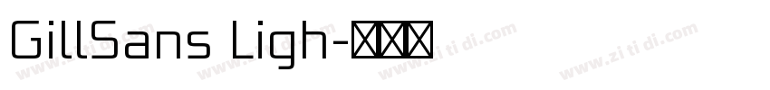 GillSans Ligh字体转换